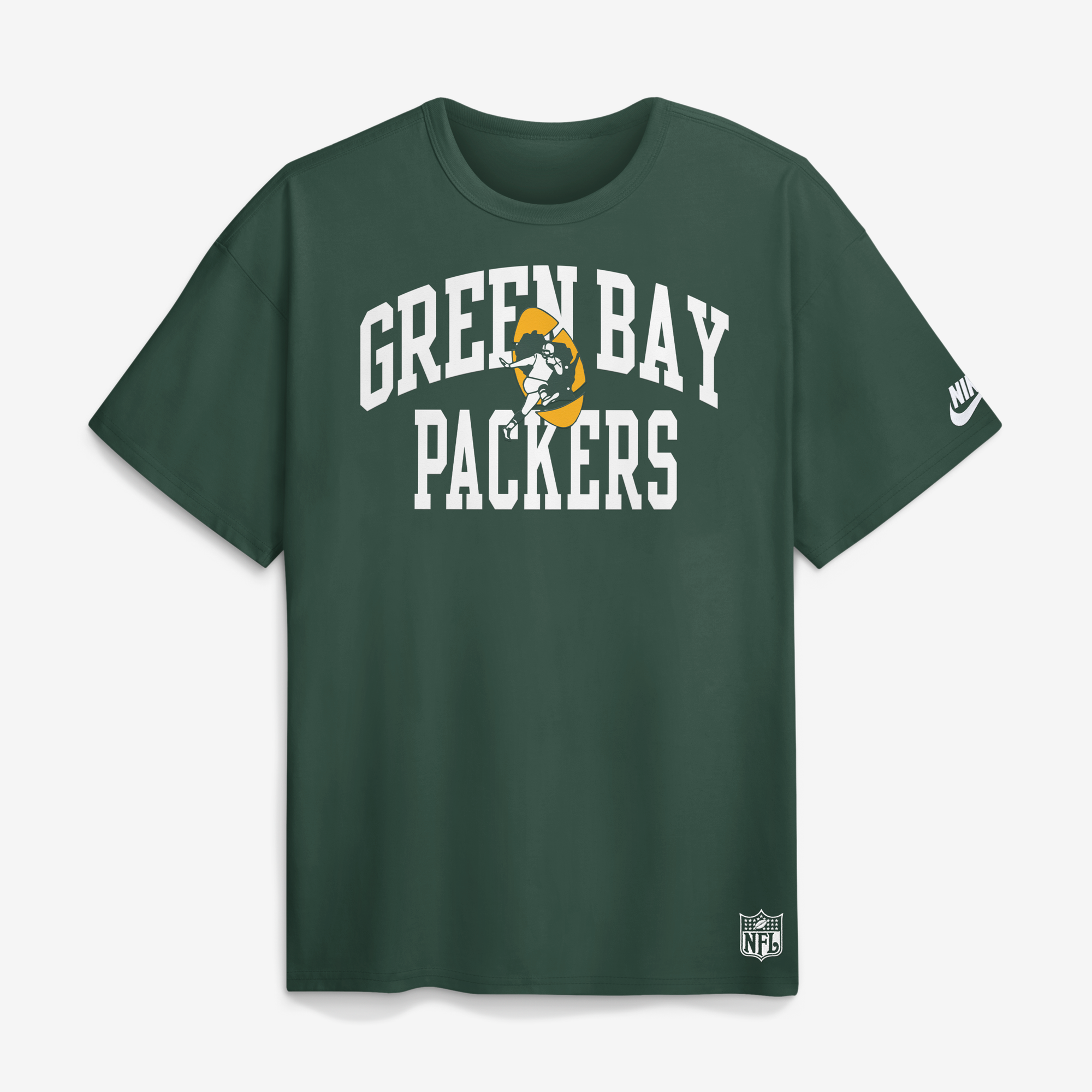 Green Bay Packers Nike Rewind Short Sleeve Max 90 T-Shirt - Mens