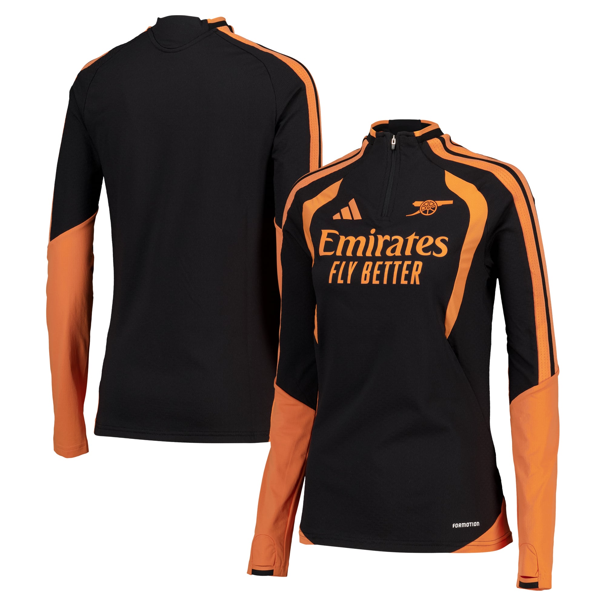 Arsenal adidas Trainingsshirt – Schwarz (Damen): retailer-supplied image