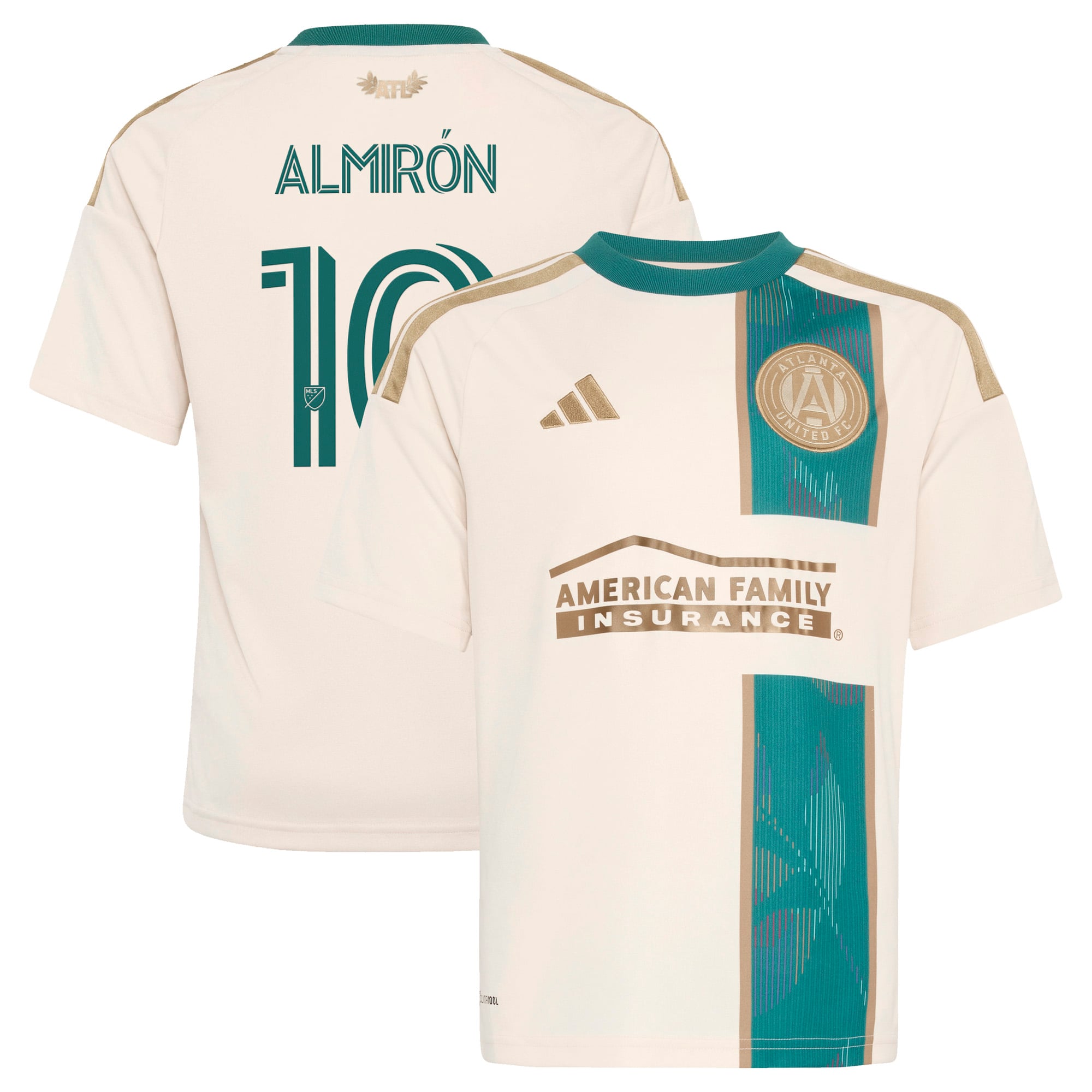 Youth adidas Miguel Almiron Tan Atlanta United FC 2026 Spirit of '96 Replica Jersey