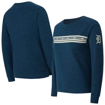 Women's Concepts Sport Navy Detroit Tigers Birch French Terry Long Sleeve T-Shirt