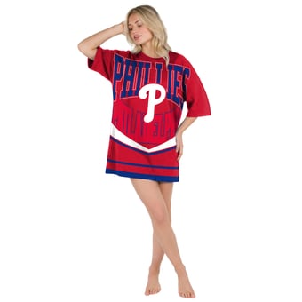 Women's Concepts Sport Red Philadelphia Phillies Mosaic Knit Nightdress