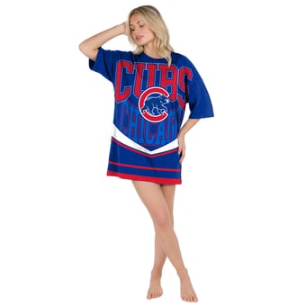Women's Concepts Sport Royal Chicago Cubs Mosaic Knit Nightdress