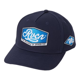 Men's RVCA Navy Majors Snapback Hat