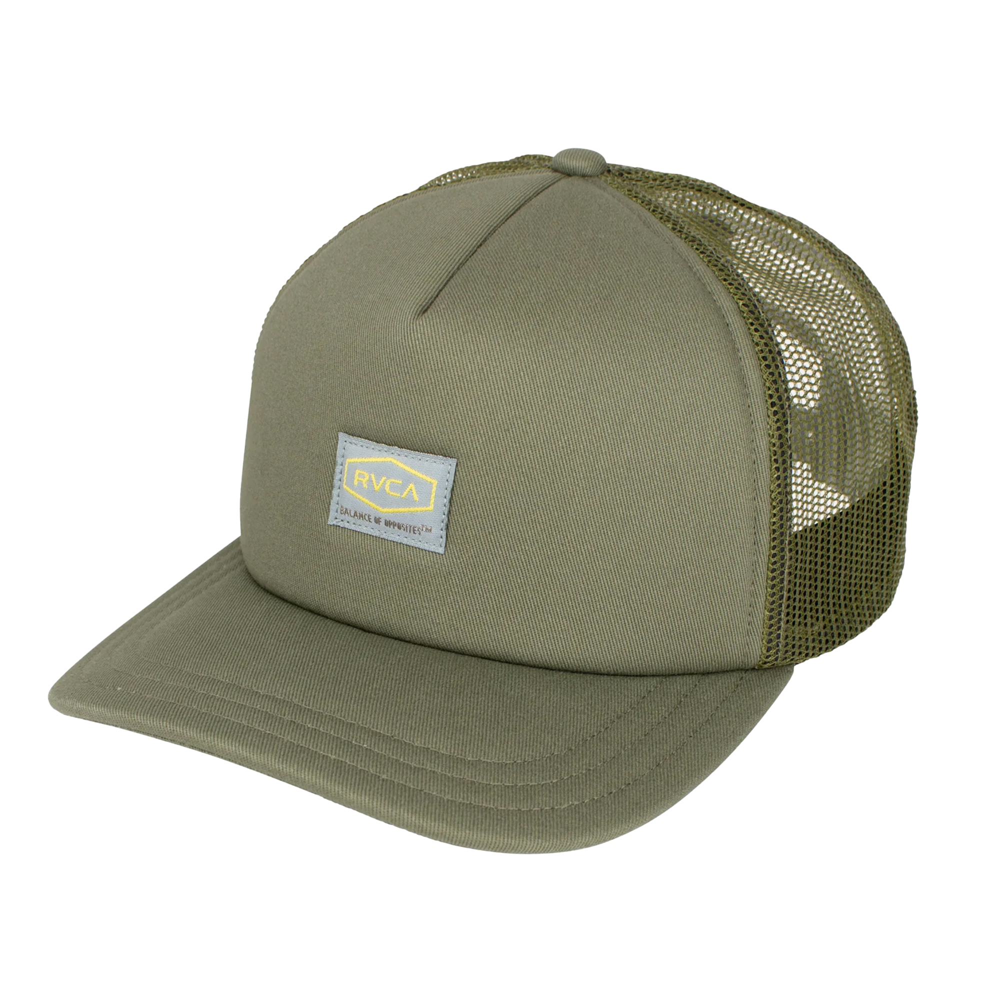 Men's RVCA Olive Dayshift Foamy Trucker Adjustable Hat