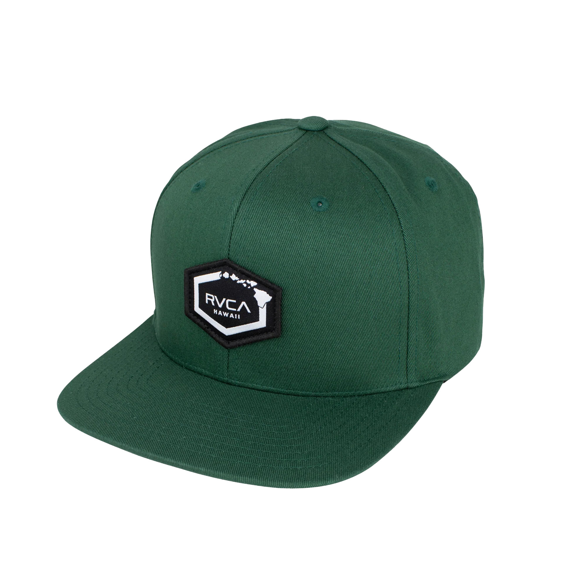 Men's RVCA Green Island Hex Snapback Hat