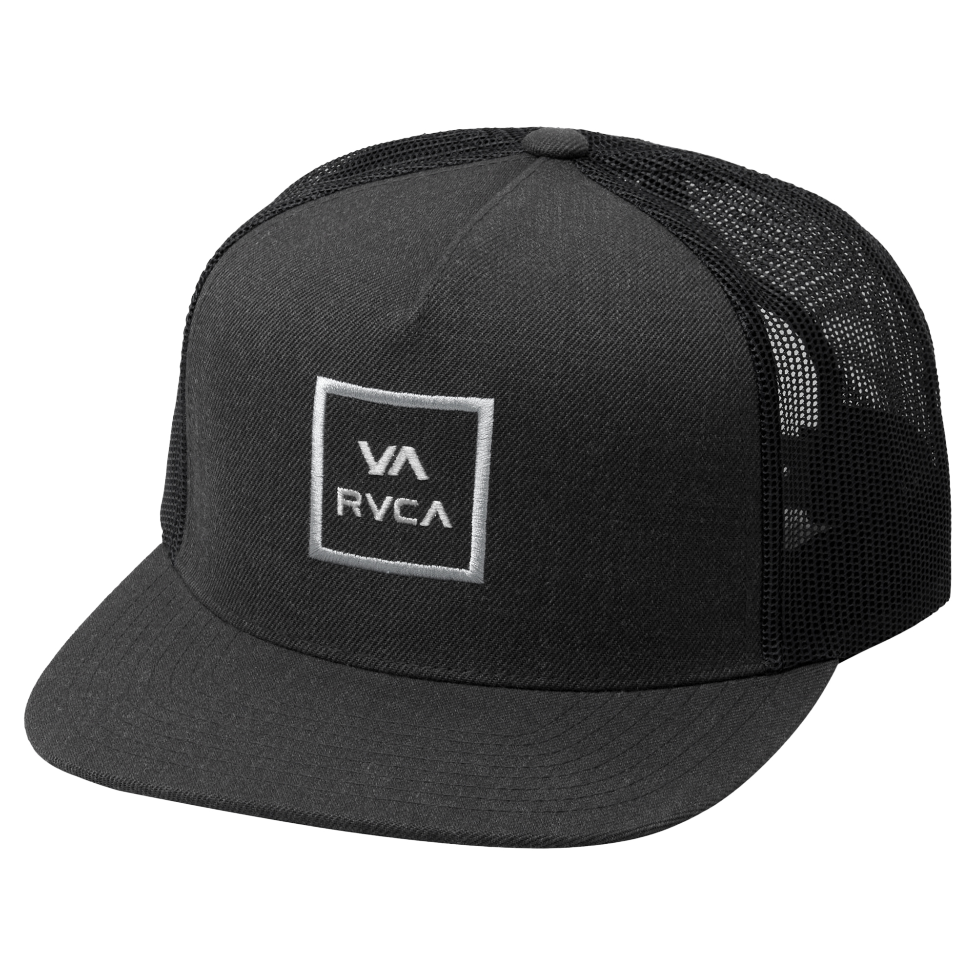 Men's RVCA Black VA All The Way Adjustable Trucker Hat