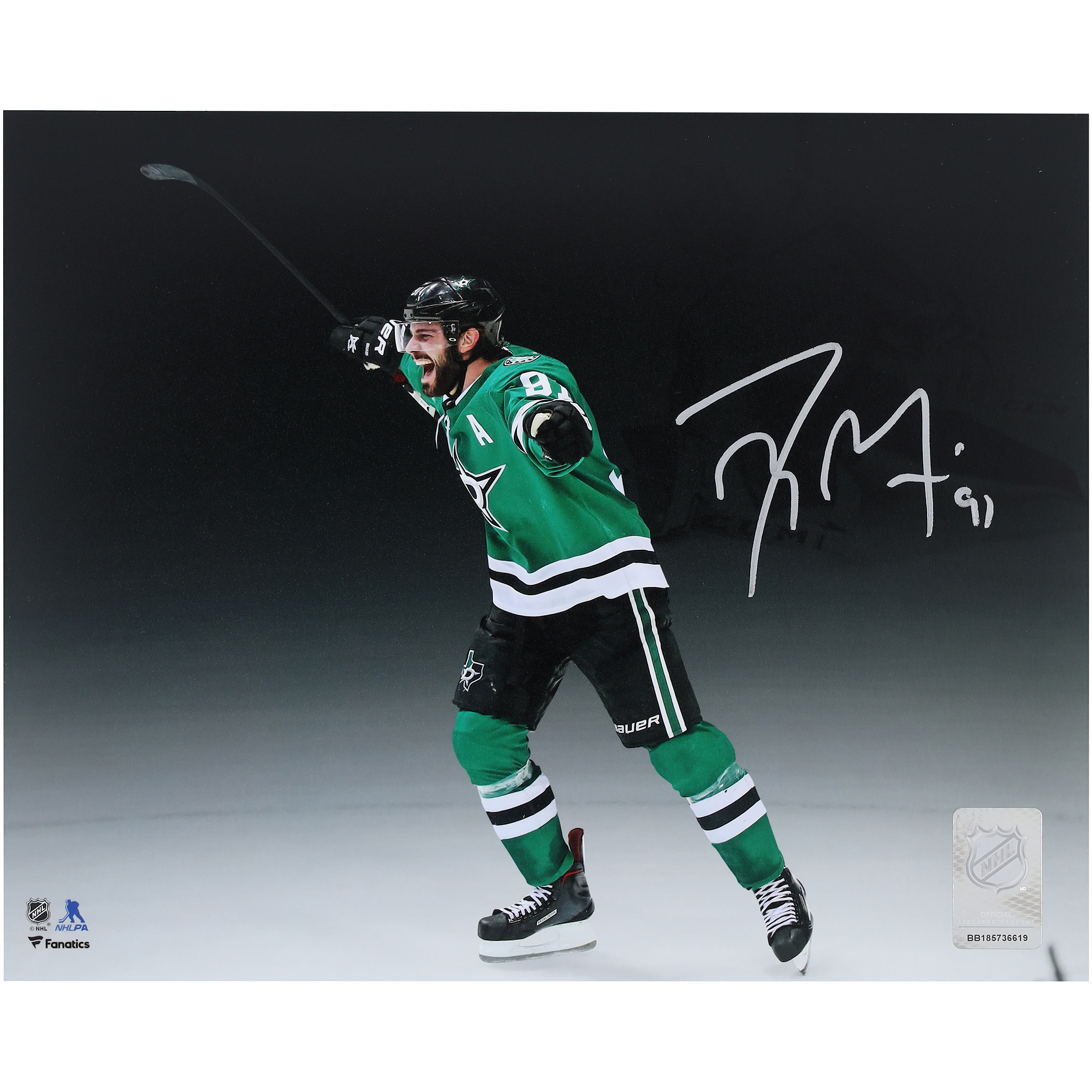 Tyler Seguin Dallas Stars Autographed 8" x 10" Kelly Green Jersey Celebration Spotlight Photograph