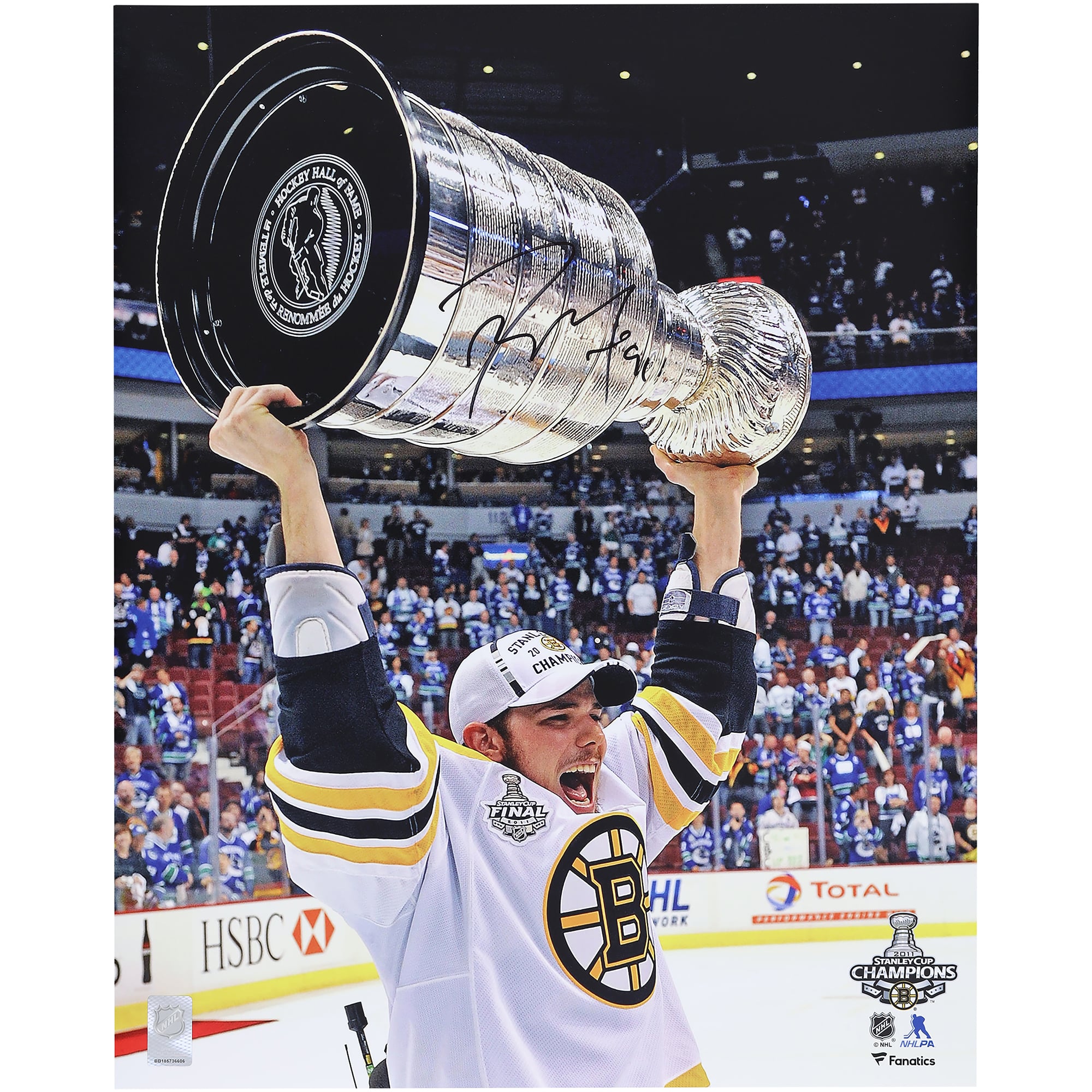Tyler Seguin Boston Bruins Autographed 16" x 20" 2011 Stanley Cup Champions Raising Cup Photograph