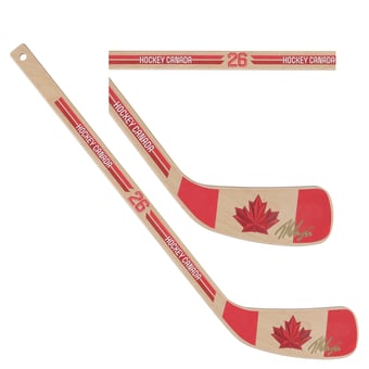 Thomas Harley Team Canada Autographed 2026 Winter Olympics Mini Wood Stick