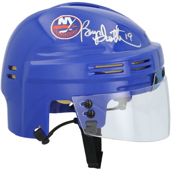 Bryan Trottier New York Islanders Autographed Blue Mini Helmet
