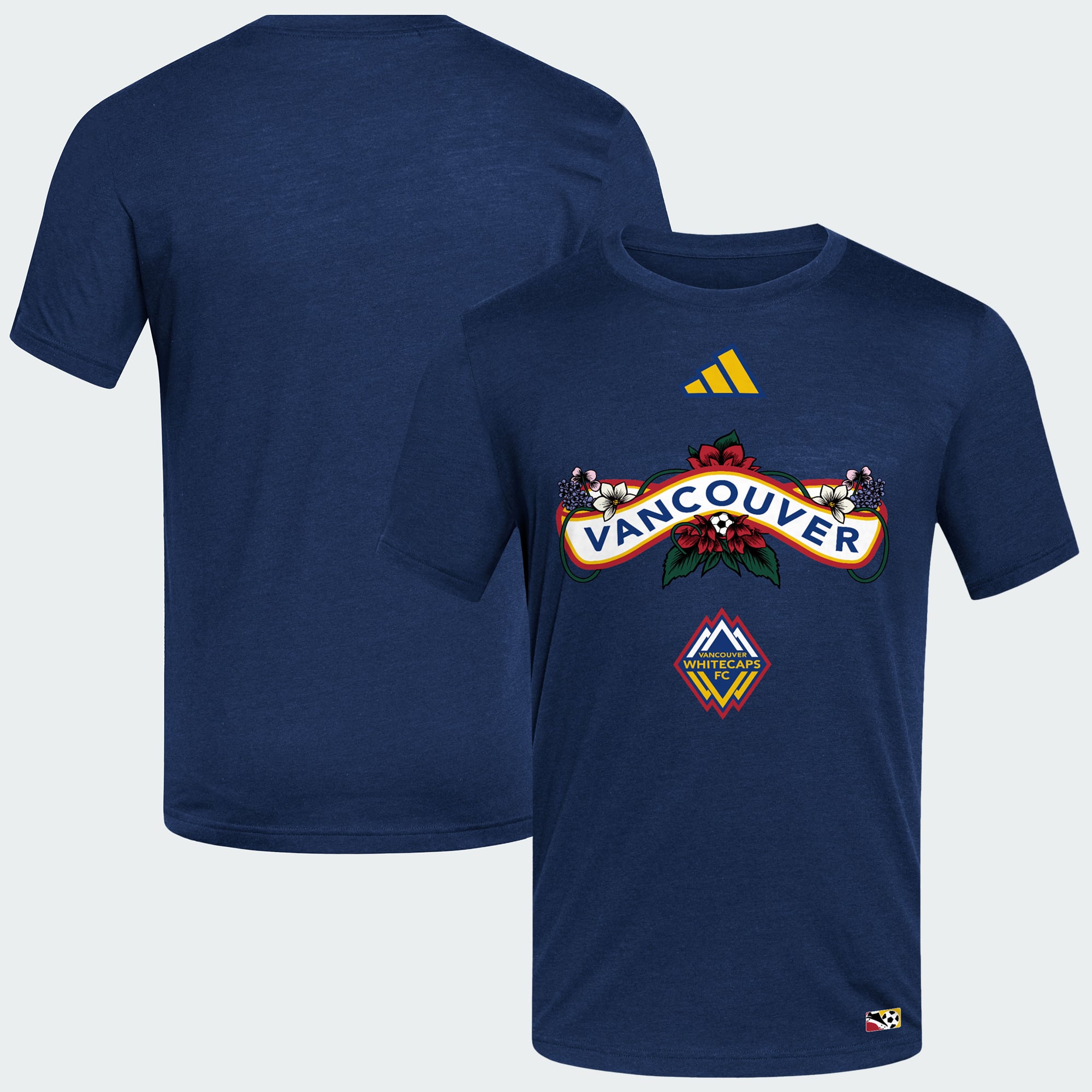 Men's adidas  Navy Vancouver Whitecaps FC 2026 Archive Jersey Hook T-Shirt