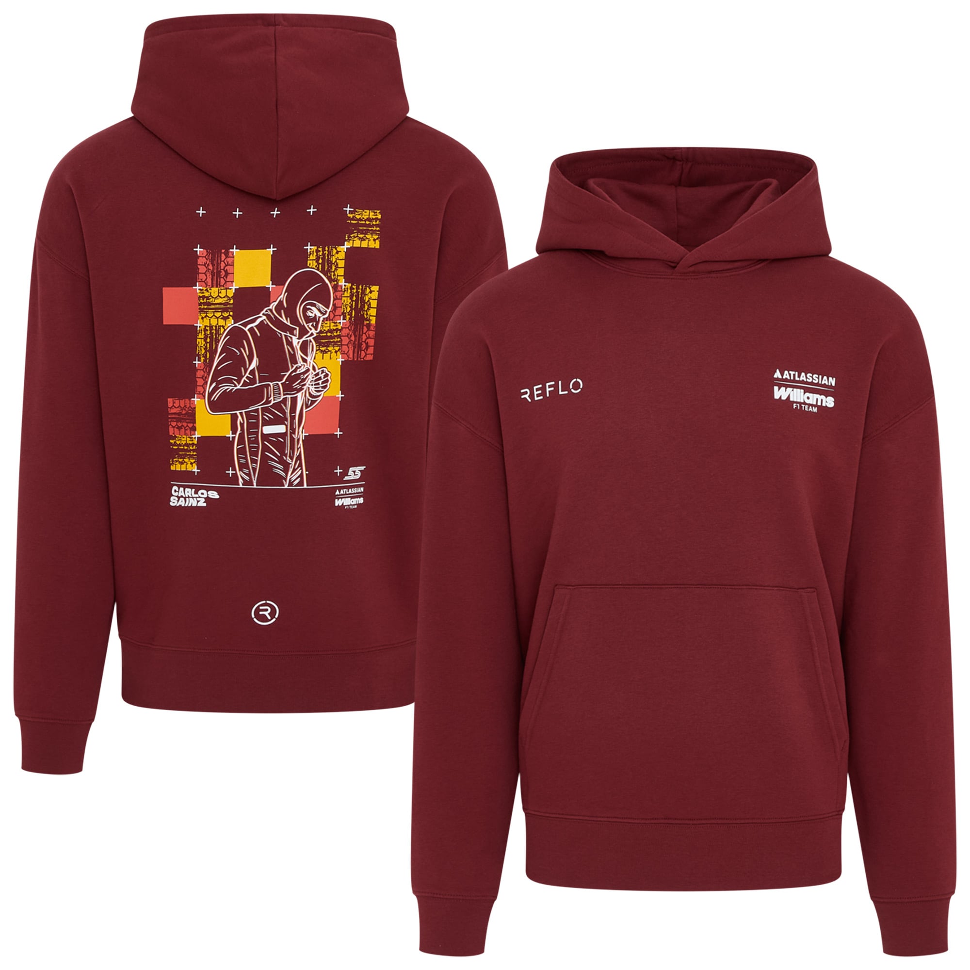 Rokit Williams Racing X Reflo Carlos Sainz Grafik-Hoodie – Unisex