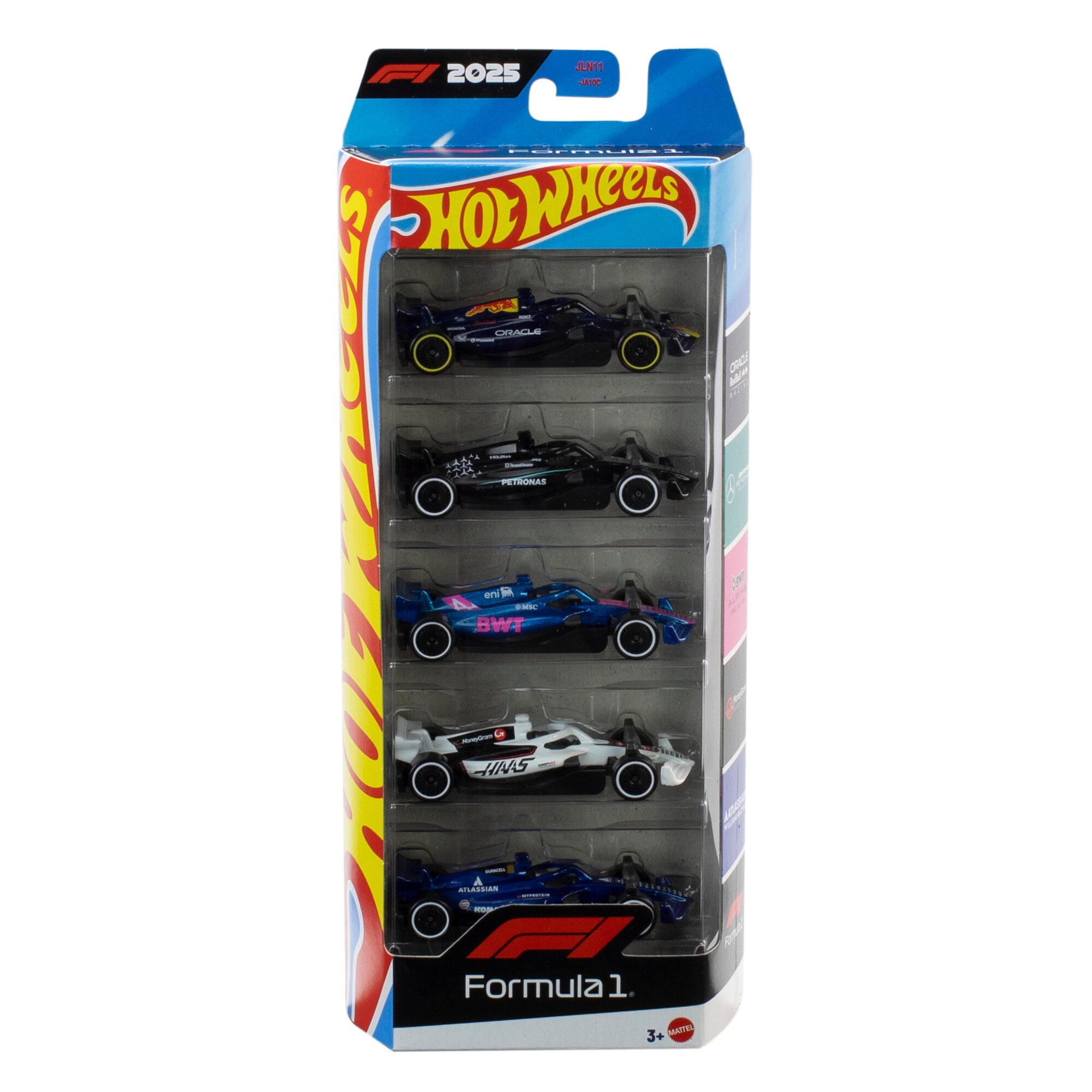 Hot Wheels Formula 1 2025 Vehicle 5 Pack