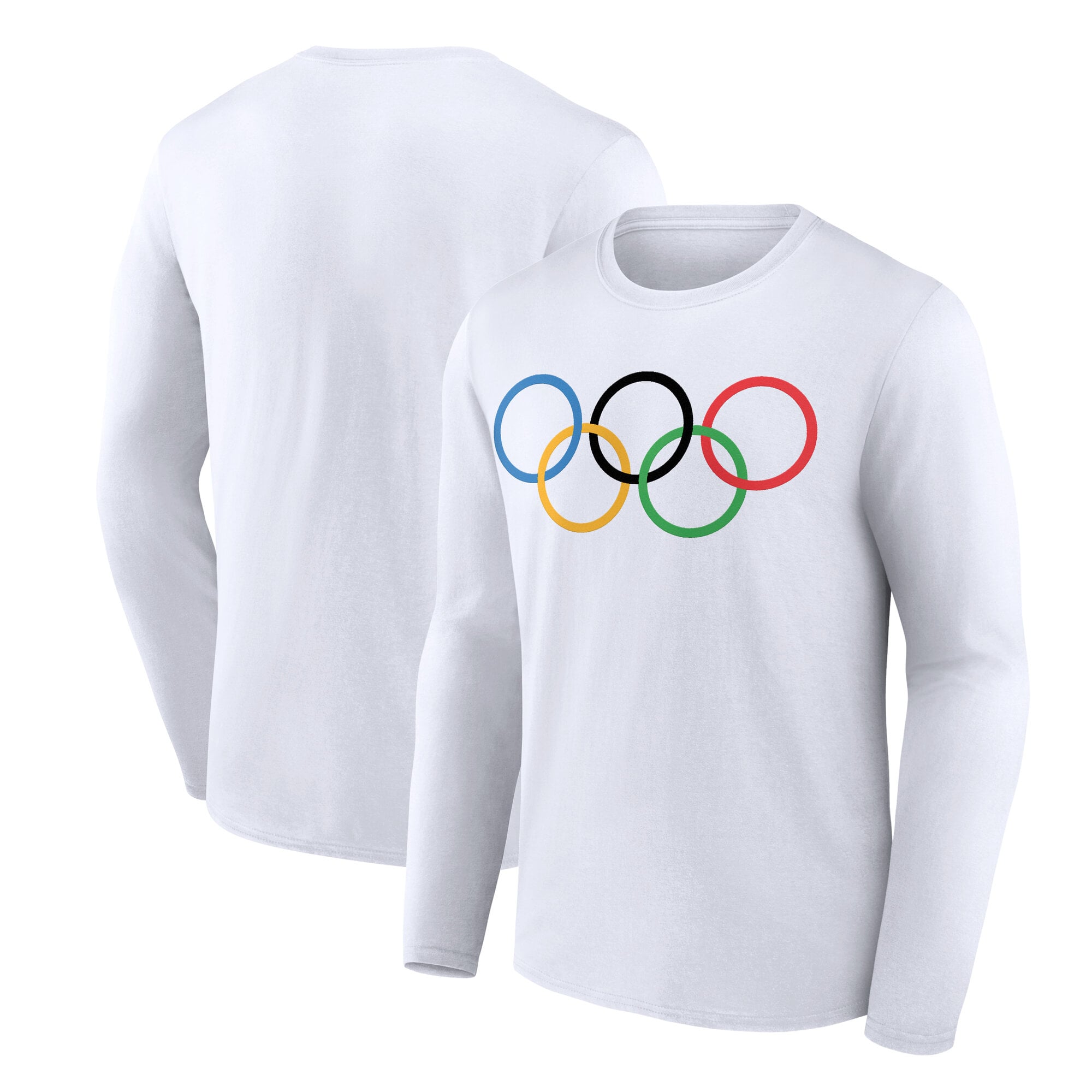 Maglietta a maniche lunghe con grafica della collezione Olympic - Bianca
