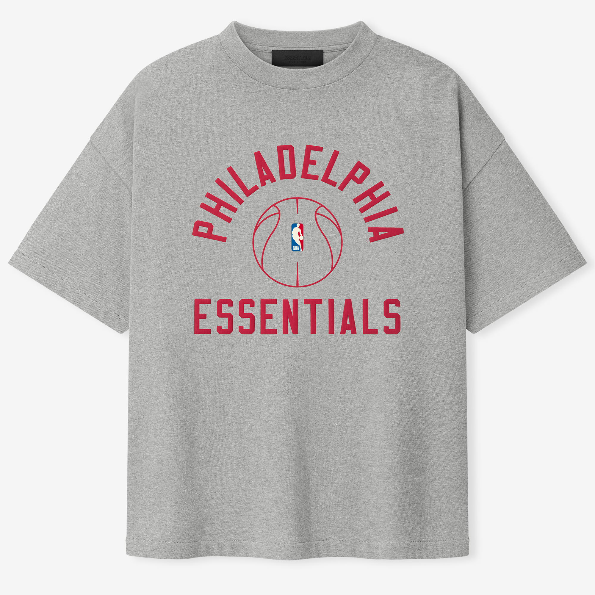 Unisex Fear of God x Barkley L. Hendricks Heather Gray Philadelphia 76ers 90's T-Shirt