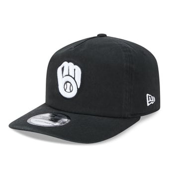 Men's New Era Black Milwaukee Brewers 19TWENTY Adjustable Hat
