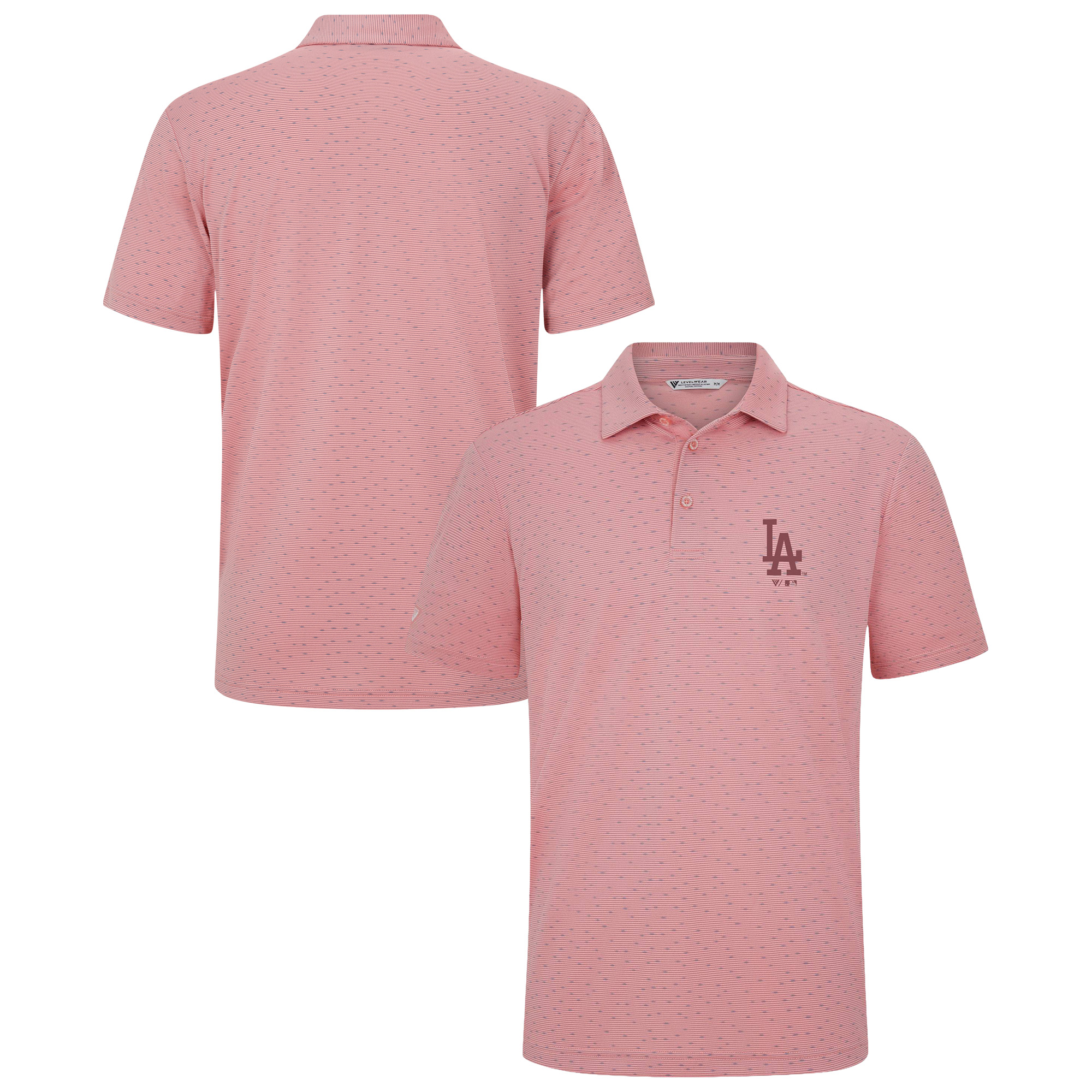 Men’s Levelwear Light Pink Los Angeles Dodgers Trail Bridal Rose Polo Men’s Levelwear Light Pink Los Angeles Dodgers Trail Bridal Rose Polo