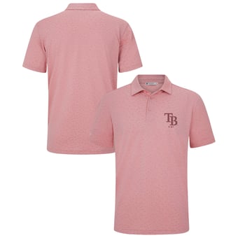 Men's Levelwear Light Pink Tampa Bay Rays Trail Bridal Rose Polo