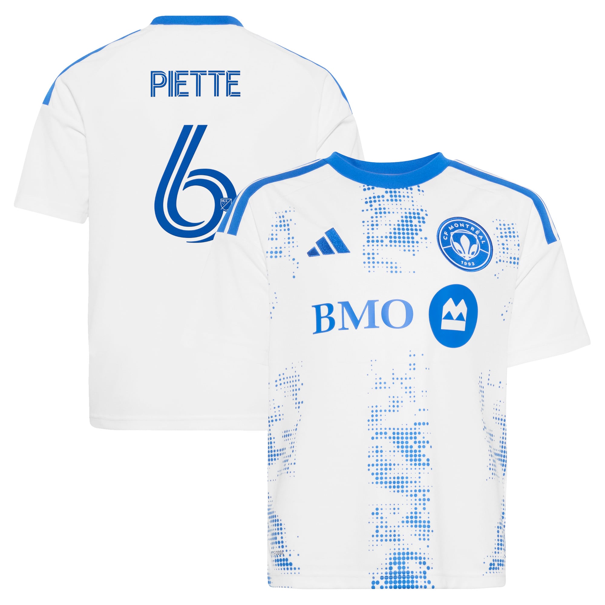 Youth adidas Samuel Piette White CF Montreal 2026 The Procure Jersey Replica Jersey