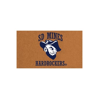 South Dakota School of Mines and Technology Hardrockers 28" x 16" Team Logo Outdoor Coir Mat