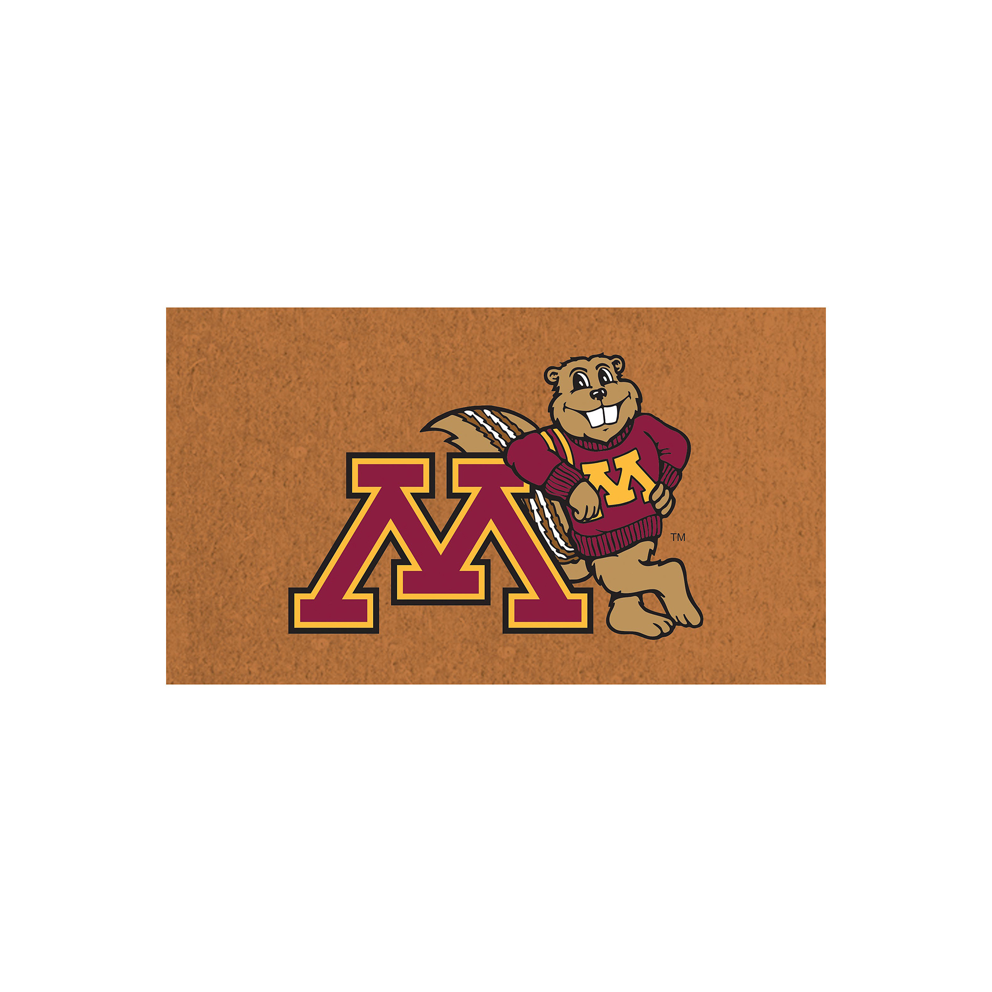 Minnesota Golden Gophers 28" x 16" Team Logo Outdoor Coir Mat