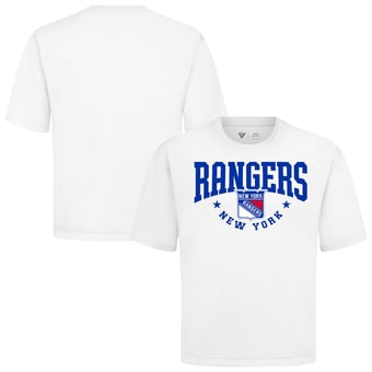 Men's Levelwear White New York Rangers Luxe Signature Knit T-Shirt
