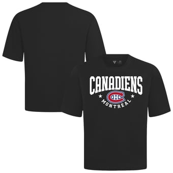 Men's Levelwear Black Montreal Canadiens Luxe Signature Knit T-Shirt
