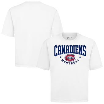 Men's Levelwear White Montreal Canadiens Luxe Signature Knit T-Shirt