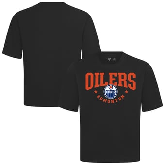 Men's Levelwear Black Edmonton Oilers Luxe Signature Knit T-Shirt