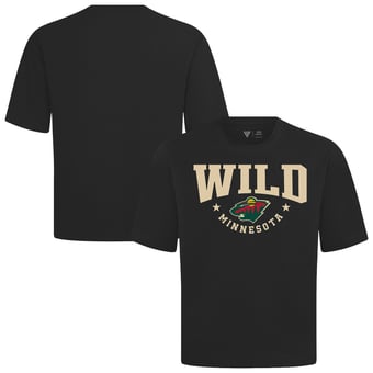 Men's Levelwear Black Minnesota Wild Luxe Signature Knit T-Shirt