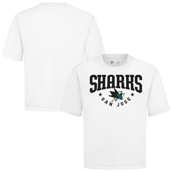 Men's Levelwear White San Jose Sharks Luxe Signature Knit T-Shirt