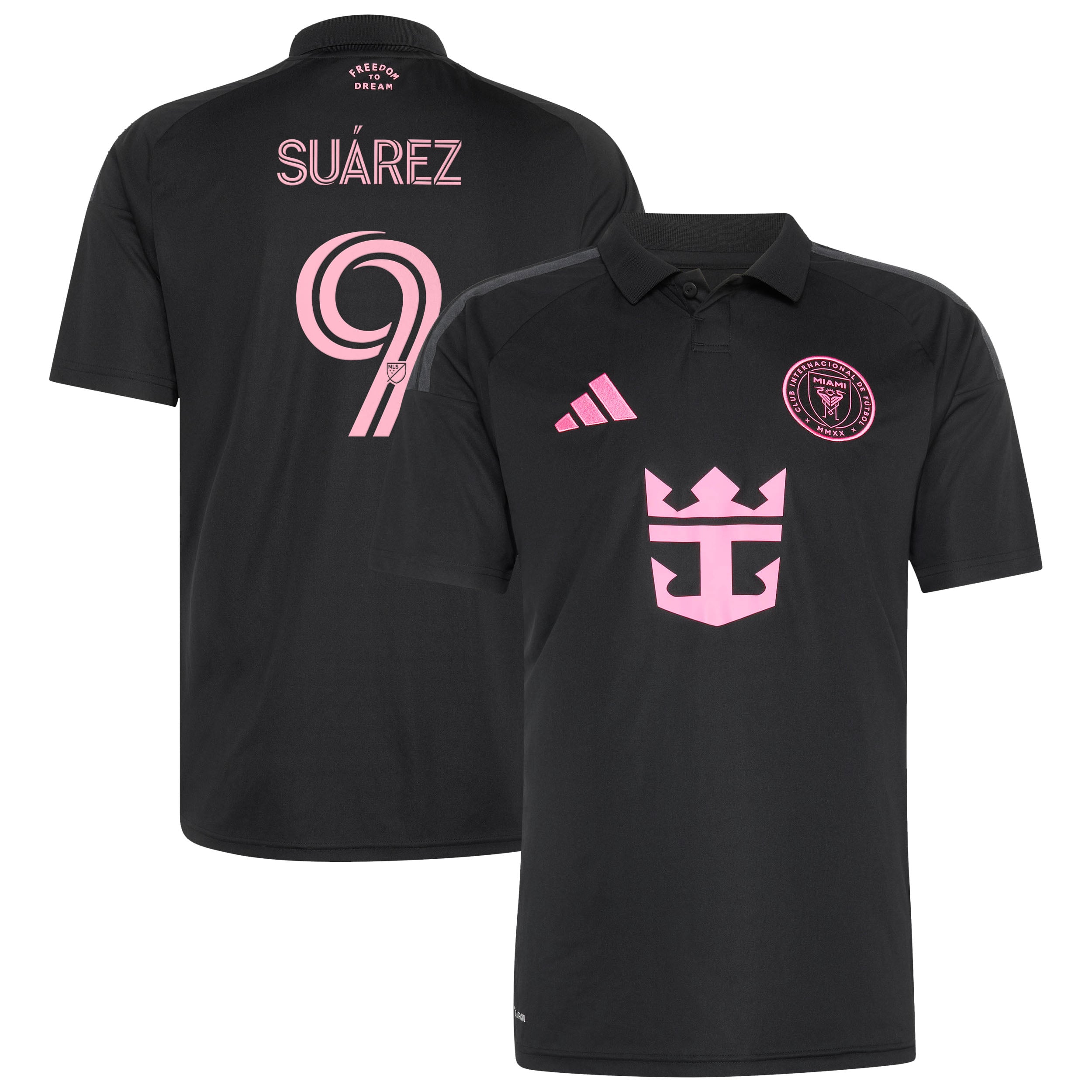 Men's adidas Luis Suárez Black Inter Miami CF 2026 Presagio Replica Jersey