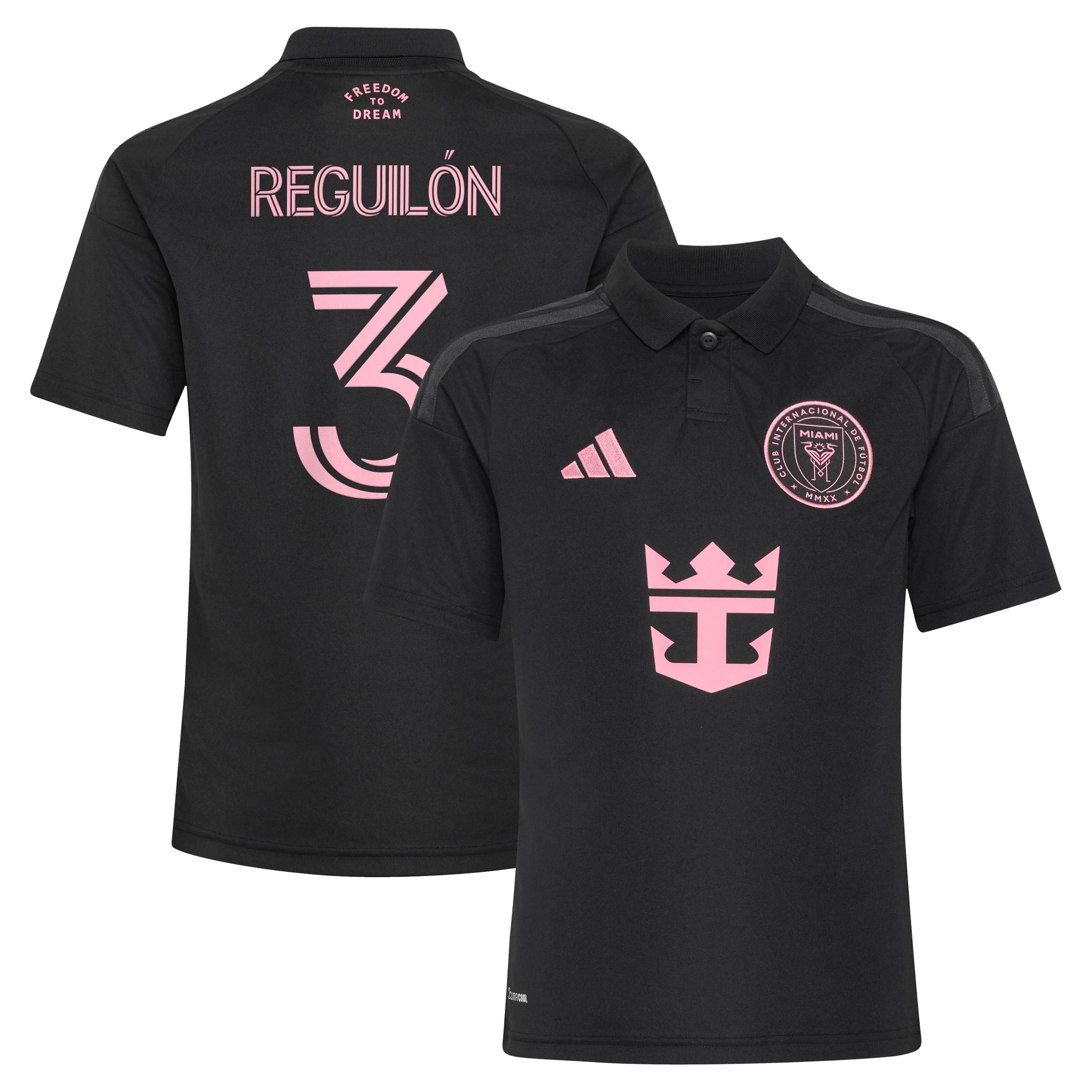 Youth adidas Sergio Reguilón Black Inter Miami CF 2026 Presagio Replica Jersey