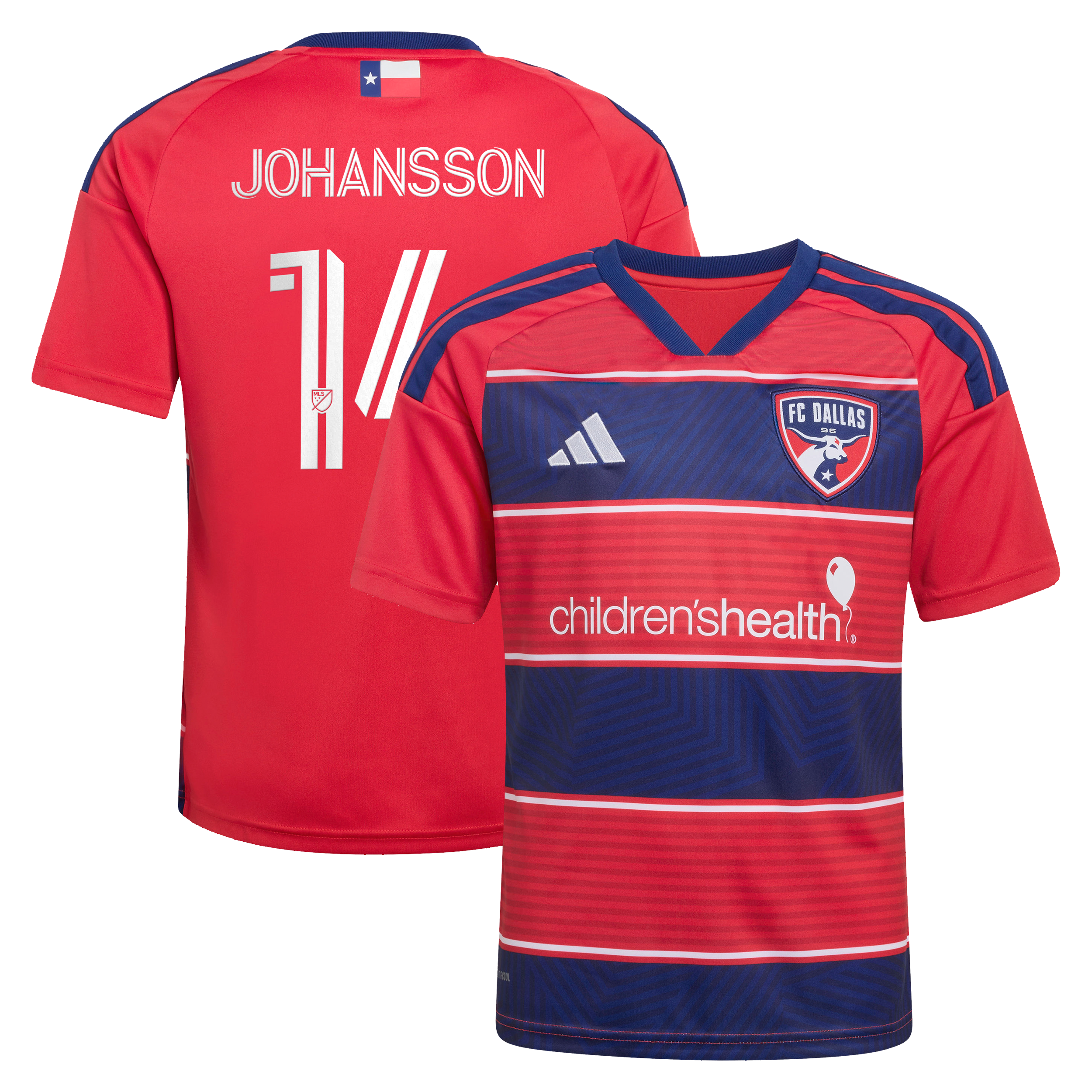 Youth adidas Herman Johansson Red FC Dallas 2026 DNA Kit Replica Jersey