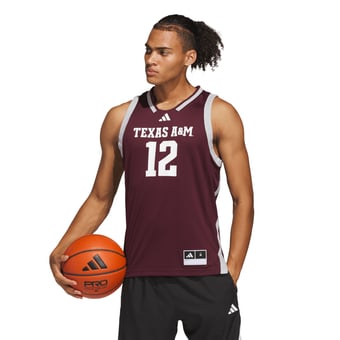 Men's adidas #12 Maroon Texas A&M Aggies Away Swingman Jersey