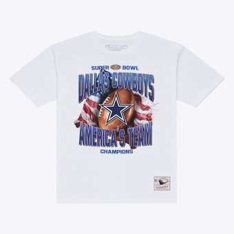 Men's Mitchell & Ness  White Dallas Cowboys America's Team T-Shirt