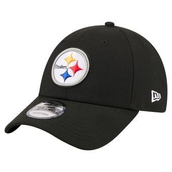 Men's New Era  Black Pittsburgh Steelers Core Team 9FORTY Adjustable Hat