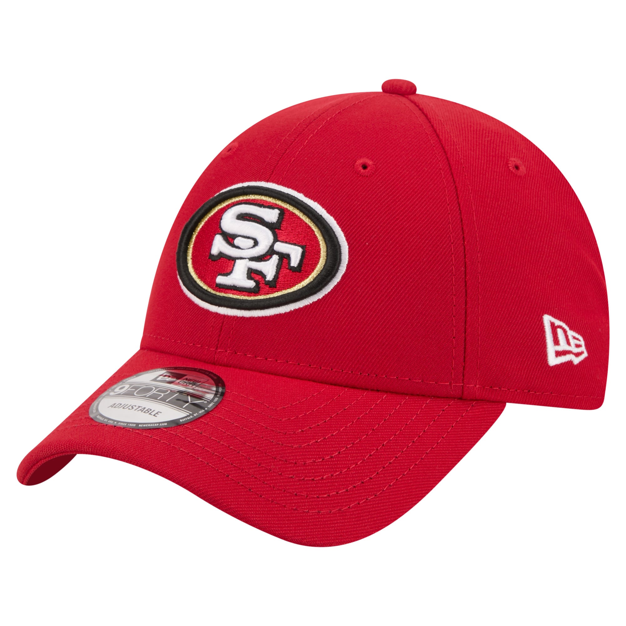 Men's New Era  Scarlet San Francisco 49ers Core Team 9FORTY Adjustable Hat