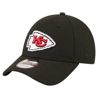 Men's New Era  Black Kansas City Chiefs Core Team 9FORTY Adjustable Hat