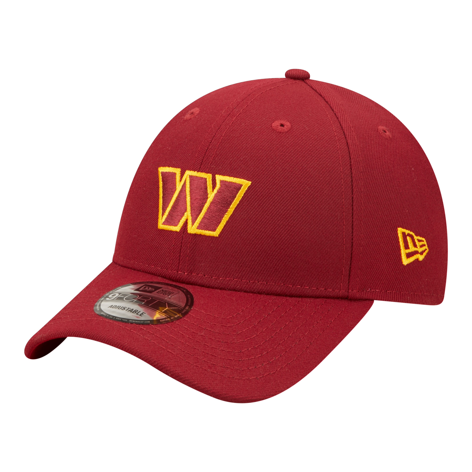 Men's New Era Burgundy Washington Commanders Core Team 9FORTY Adjustable Hat