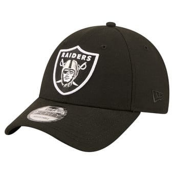 Men's New Era  Black Las Vegas Raiders Core Team 9FORTY Adjustable Hat