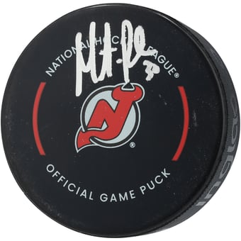 Martin Brodeur New Jersey Devils Autographed Official Game Puck