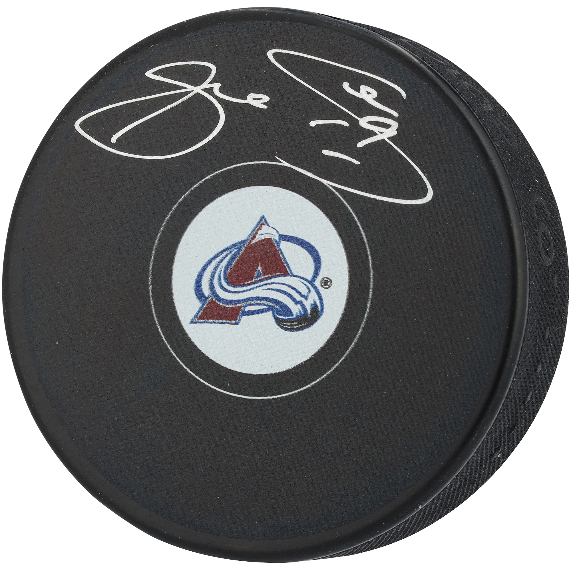 Joe Sakic Colorado Avalanche Autographed Hockey Puck