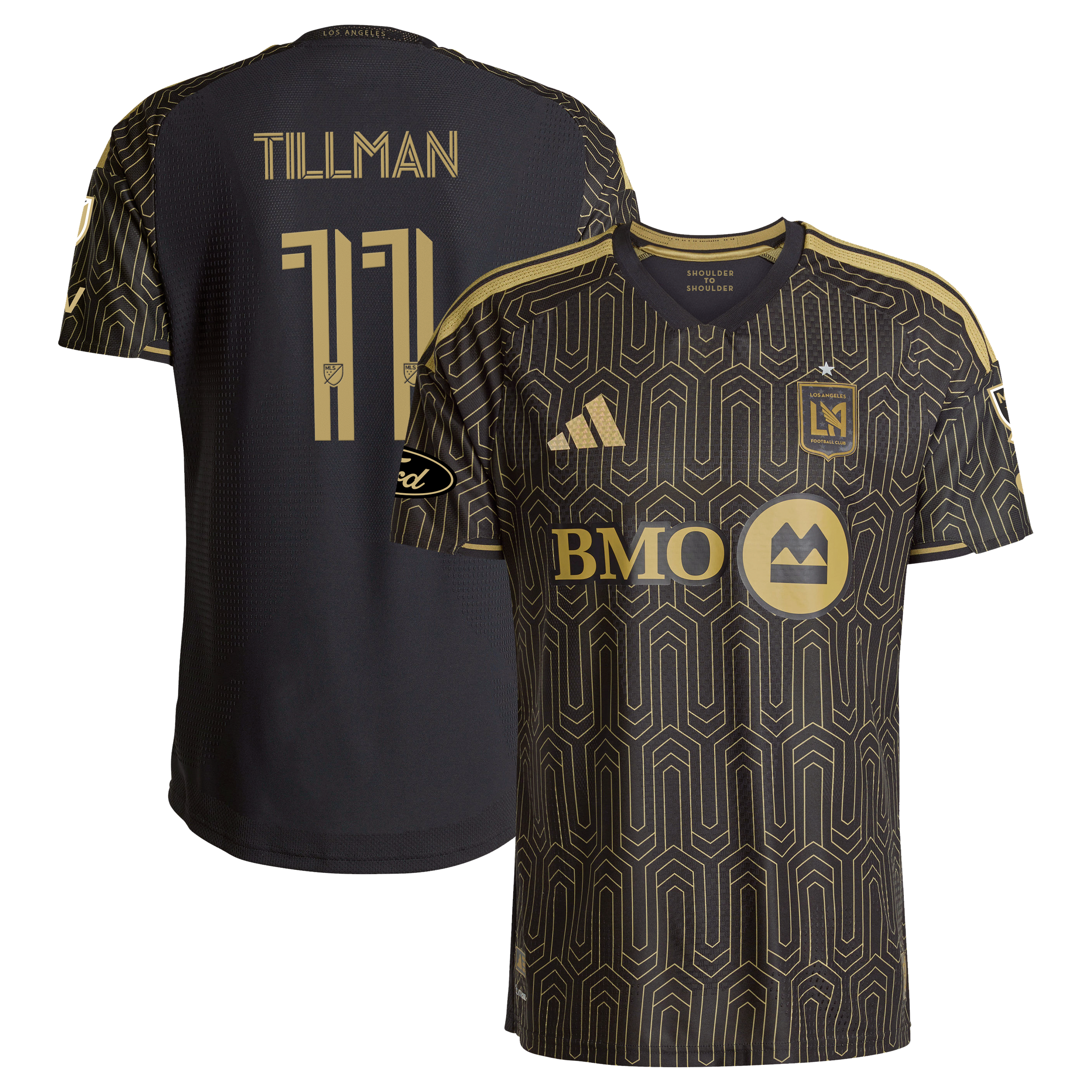 Men's adidas Timothy Tillman Black LAFC 2026 2026 Primary Kit On-Field Authentic Patch Jersey