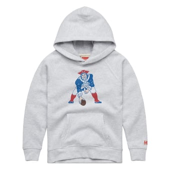 Youth Homage  Ash New England Patriots 1979 Tri-Blend Hoodie