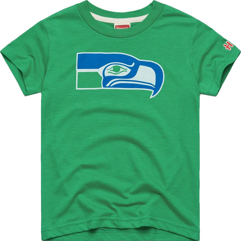 Youth Homage Green Seattle Seahawks 1976 Tri-Blend T-Shirt