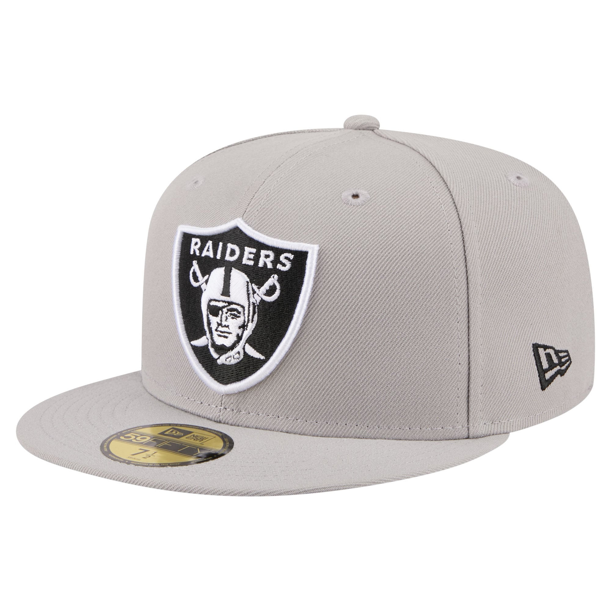 Men's New Era Gray Las Vegas Raiders 59FIFTY Fitted Hat