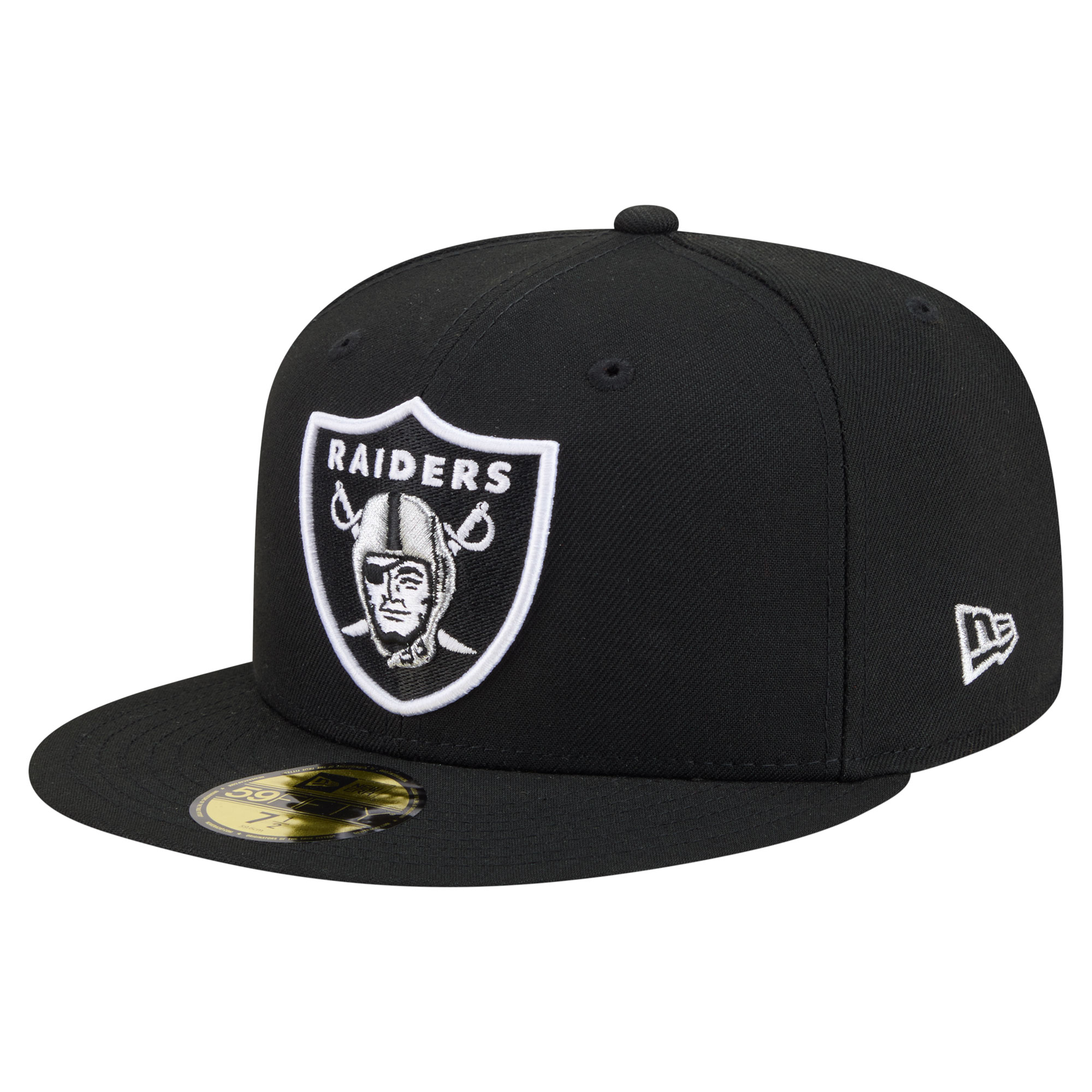 New Era Men's Black Las Vegas Raiders 59FIFTY Fitted Hat - Black