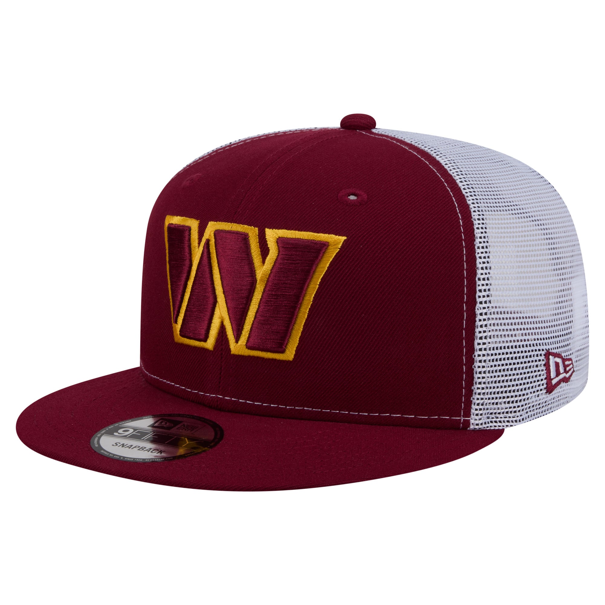 Men's New Era  Burgundy Washington Commanders Core Team 9FIFTY Trucker Snapback Hat