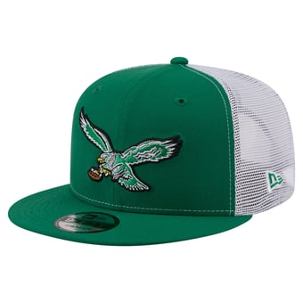 Men's New Era  Kelly Green Philadelphia Eagles Core Team 9FIFTY Trucker Snapback Hat